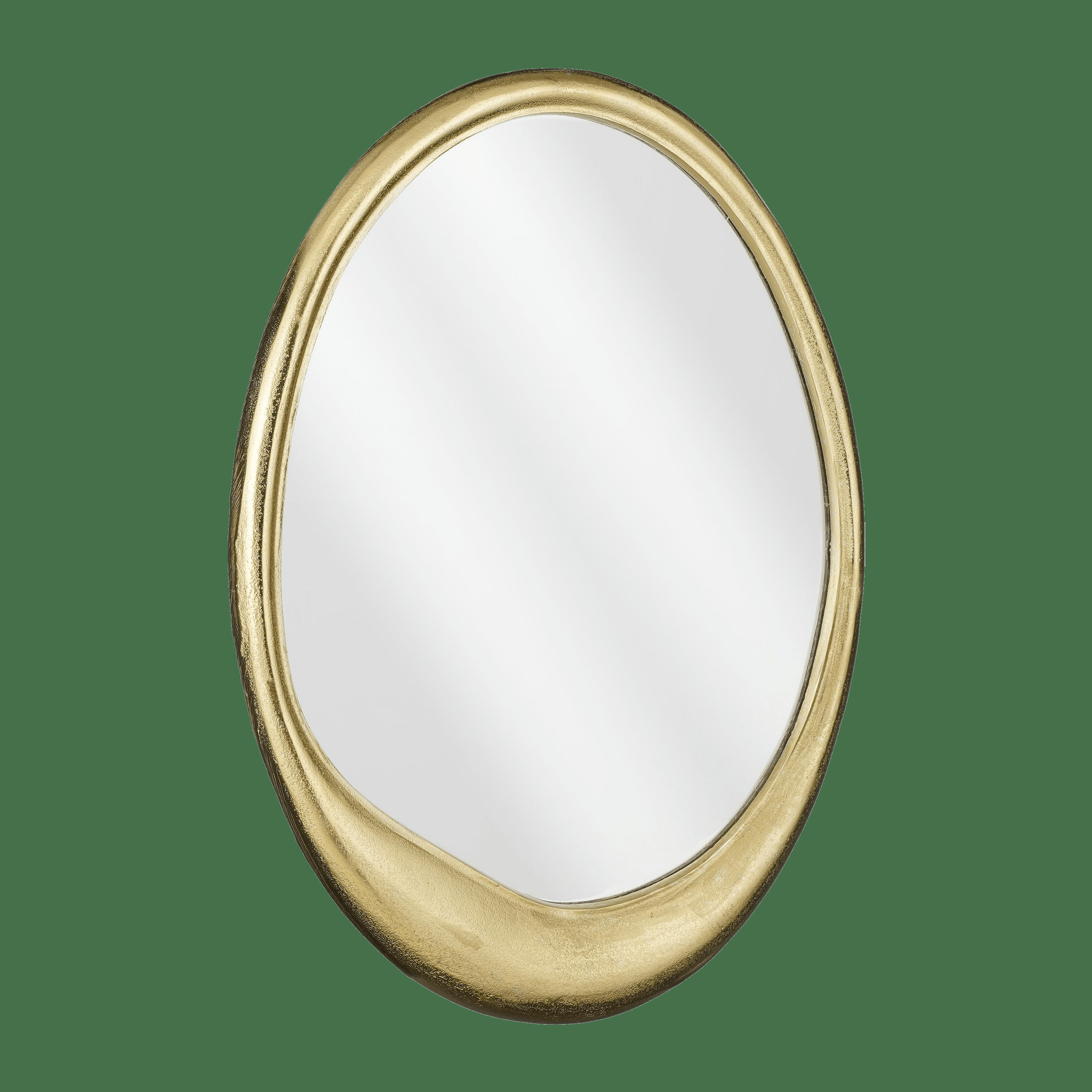 ADELIN - Miroir en aluminium recyclé dóre 43x61