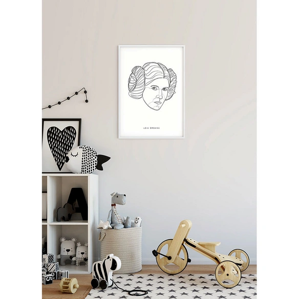 Wandbild, BxH: 40 x 50 cm, weiß