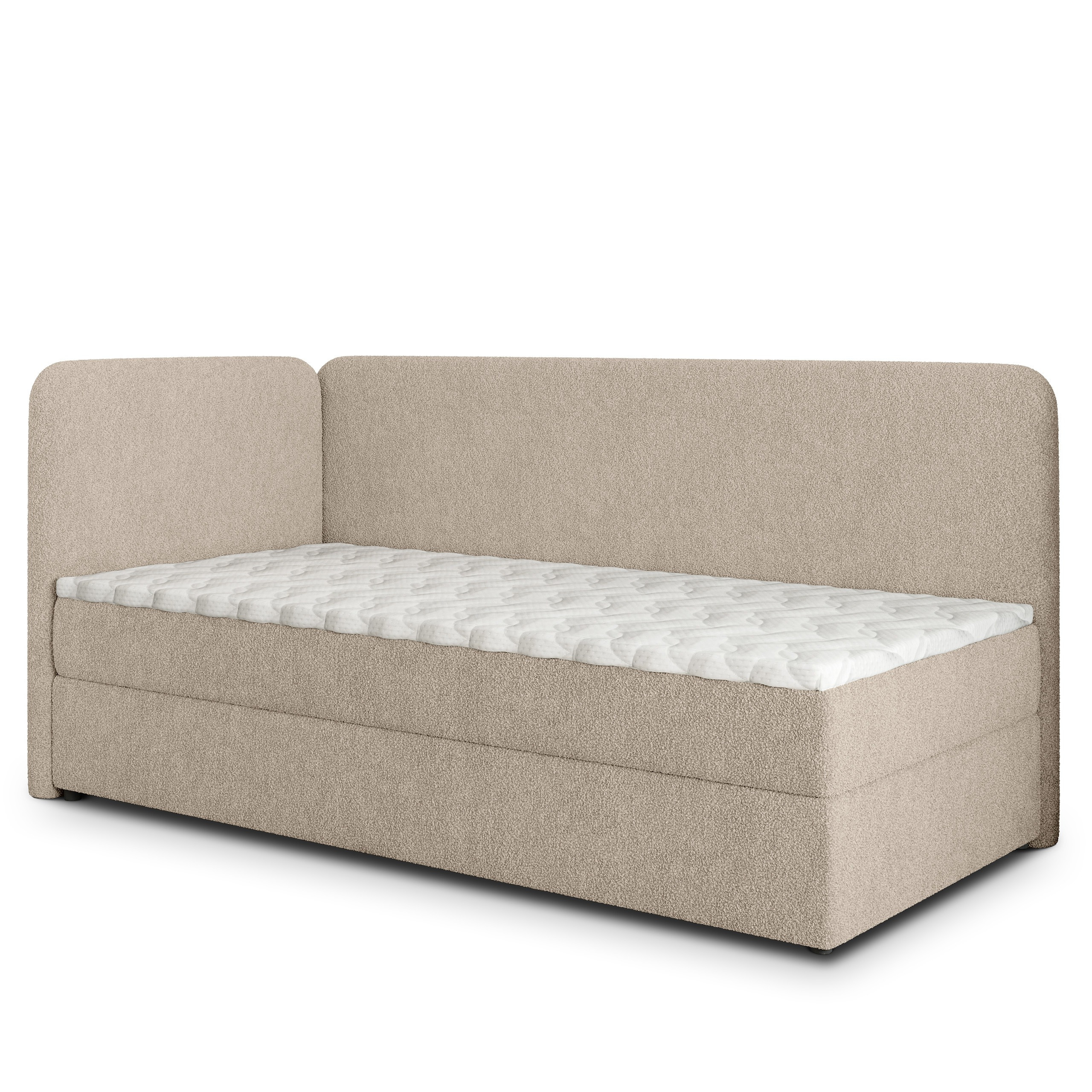 Łóżko kontynentalne GINA z topperem 100x200 cm