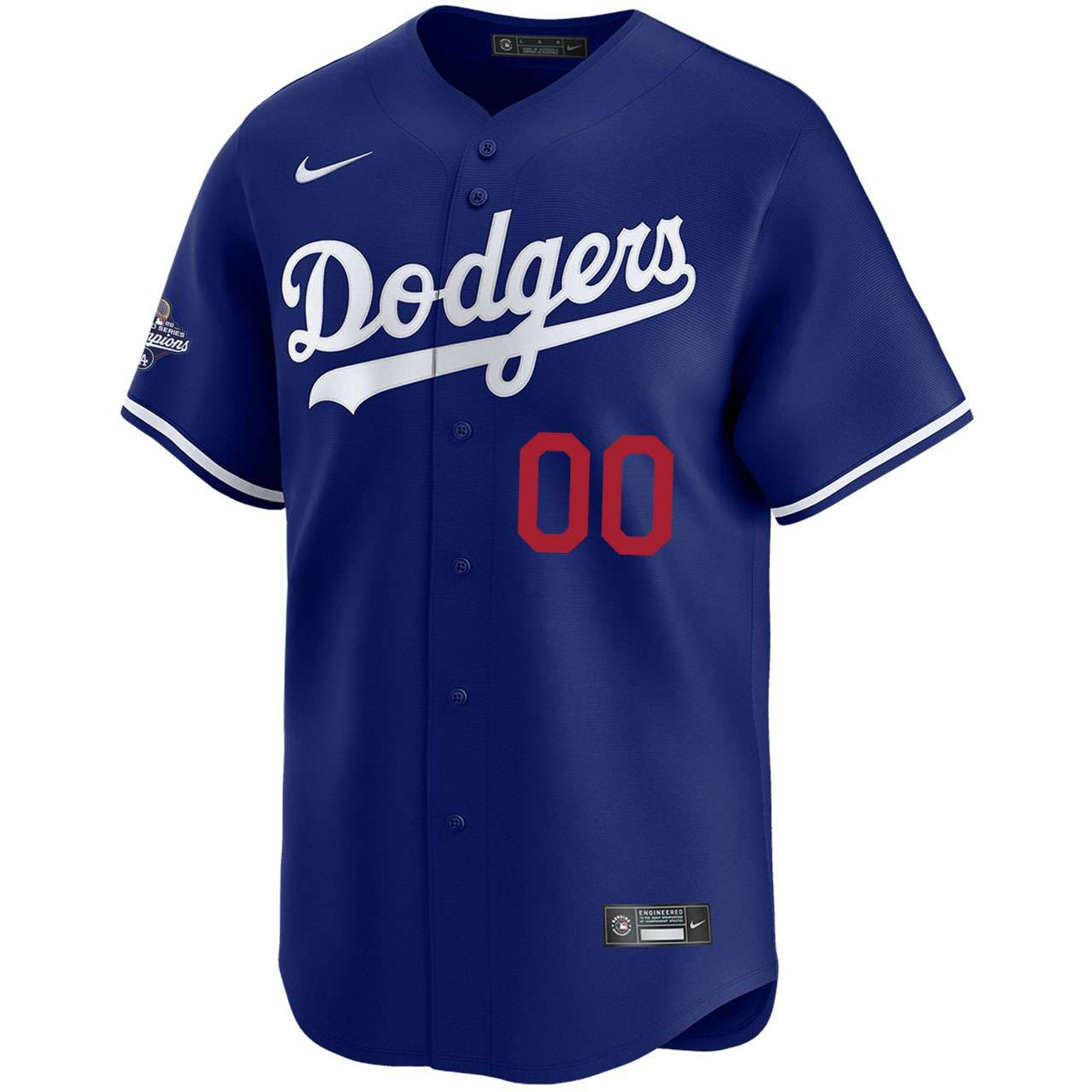 Los Angeles Dodgers Nike 2025 World Series Champions Limited Custom Jersey - Royal