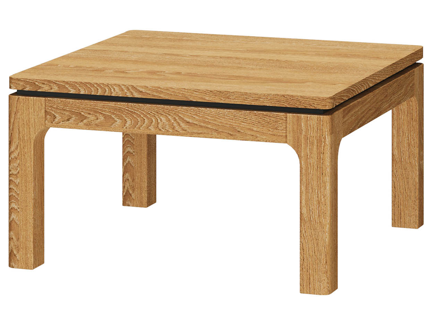 Stolik kwadratowy Porto 80 cm dąb złoty