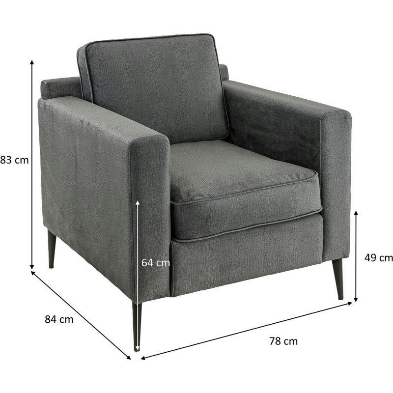 ARNOLD - Fauteuil lounge structure hêtre et piétement métal