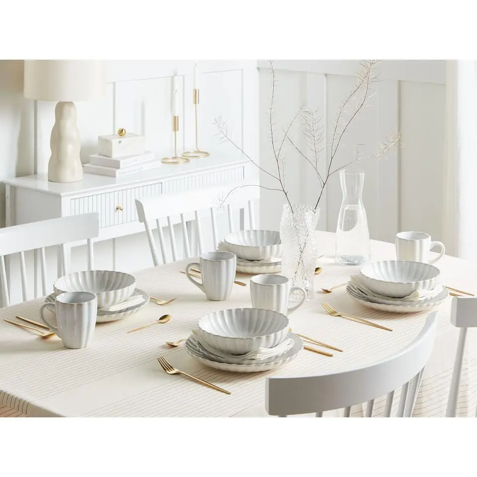 NETTLE - Bijzetborden set van 4 - Gebroken wit - Steengoed