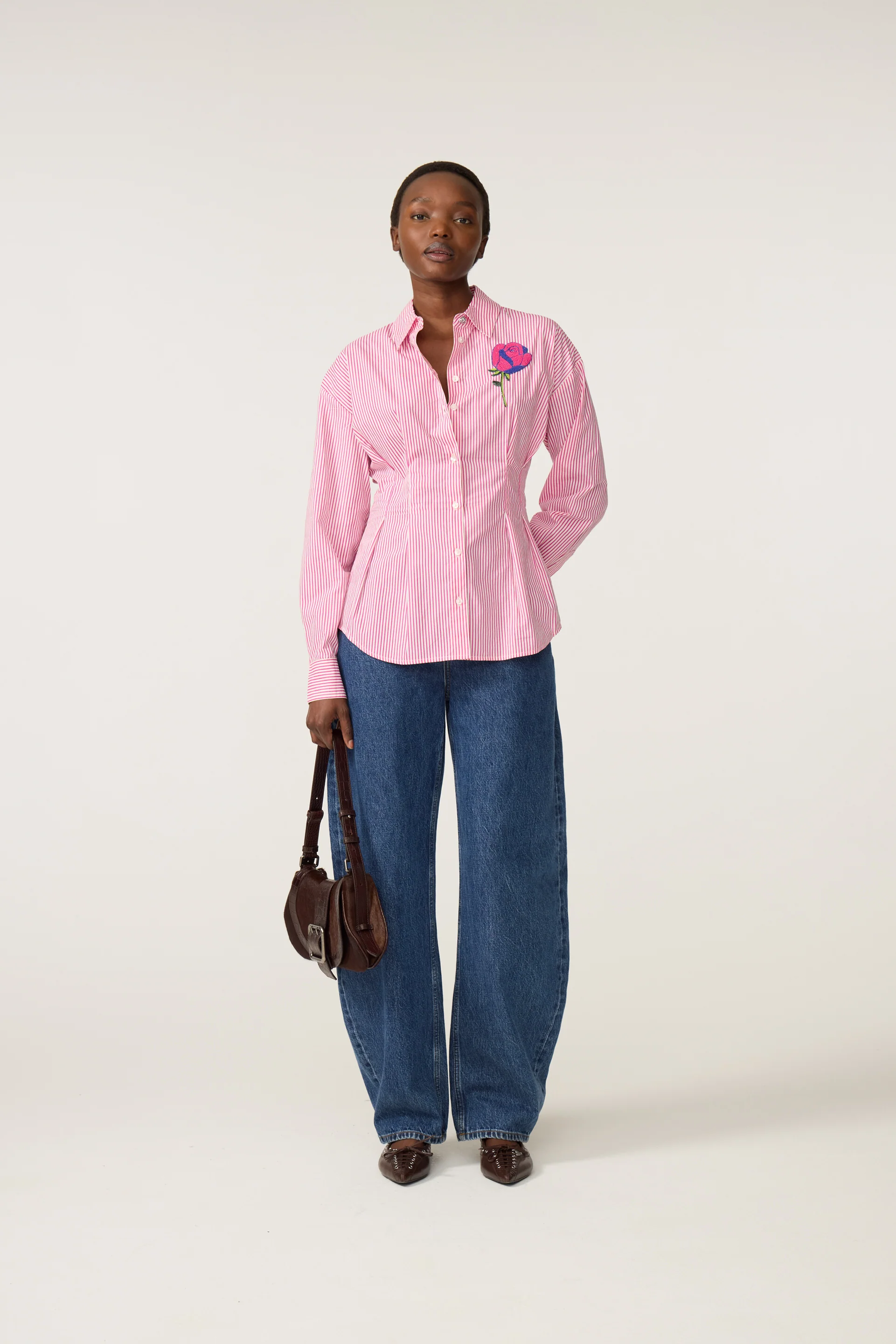Irina Blouse | Pink/Cosy White