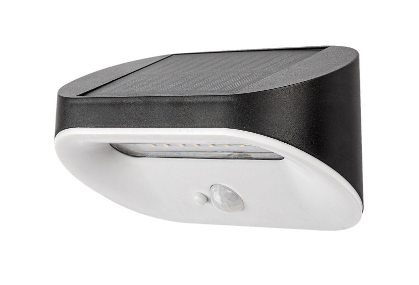 Kinkiet solarny z czujnikiem ruchu LED 3.2W Brezno czarny 77006 Rabalux
