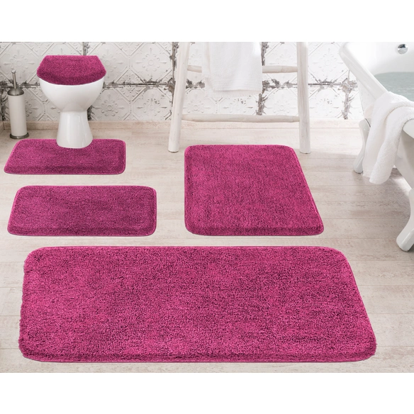 Badematte »Melange«, BxL: 60 x 100 cm, beere, aus 100% Polyacryl