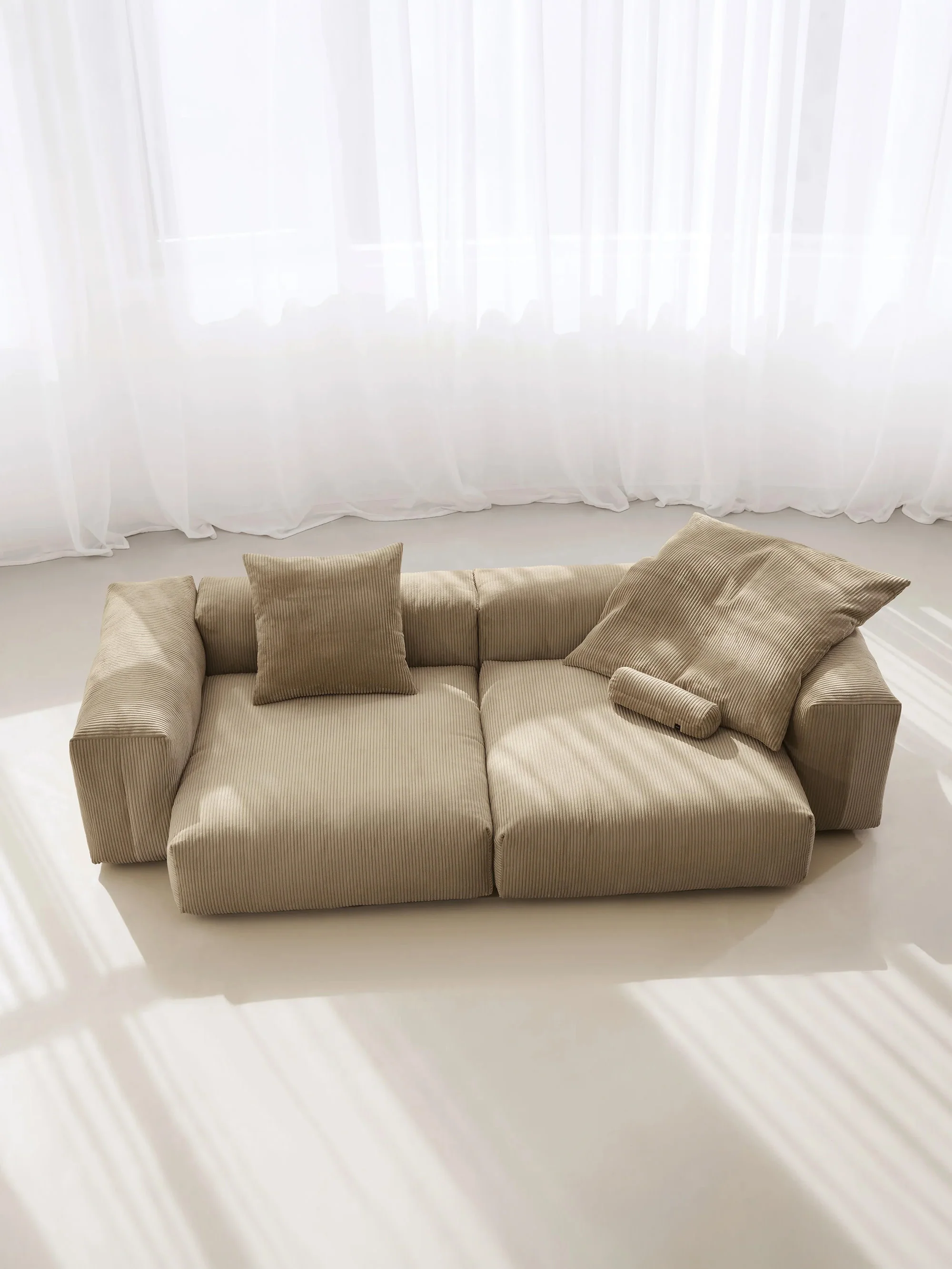 Modulares Cord-Sofa Vetsak (2-Sitzer)