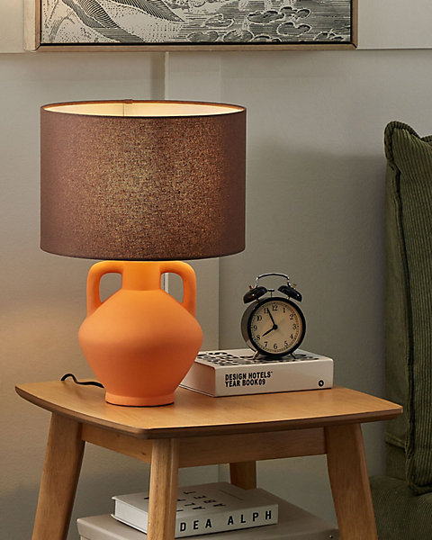 Lampe à poser LABRADA Céramique Orange