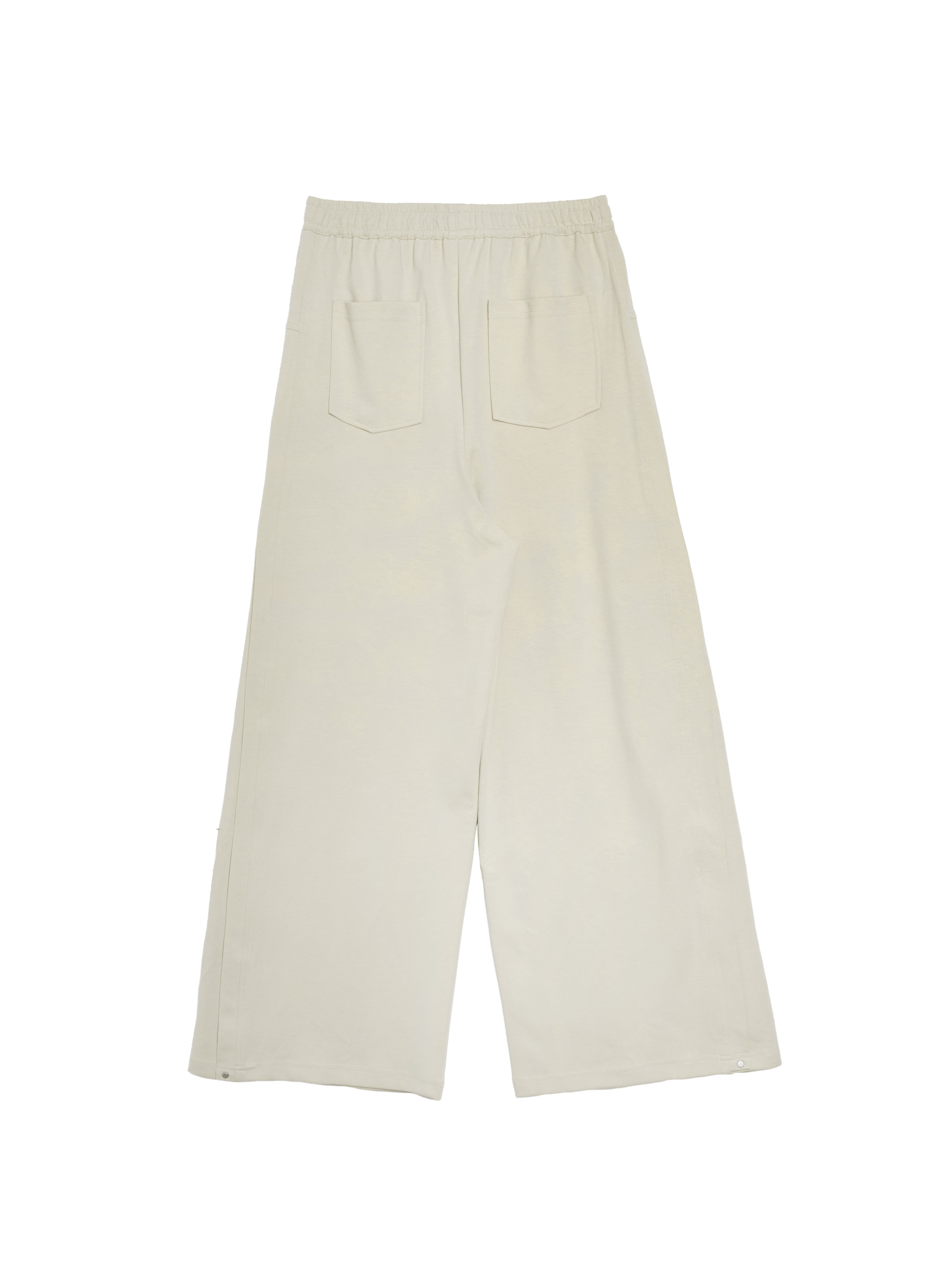 Pleated detail drawstring elastic waist pants - 25WRB294D