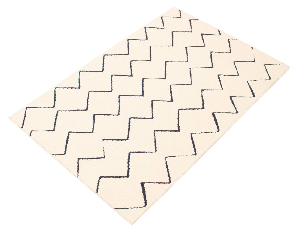 ECARPET Raya Indoor/Outdoor Geometric Area Rug, Blue/Ivory, Assorted Sizes