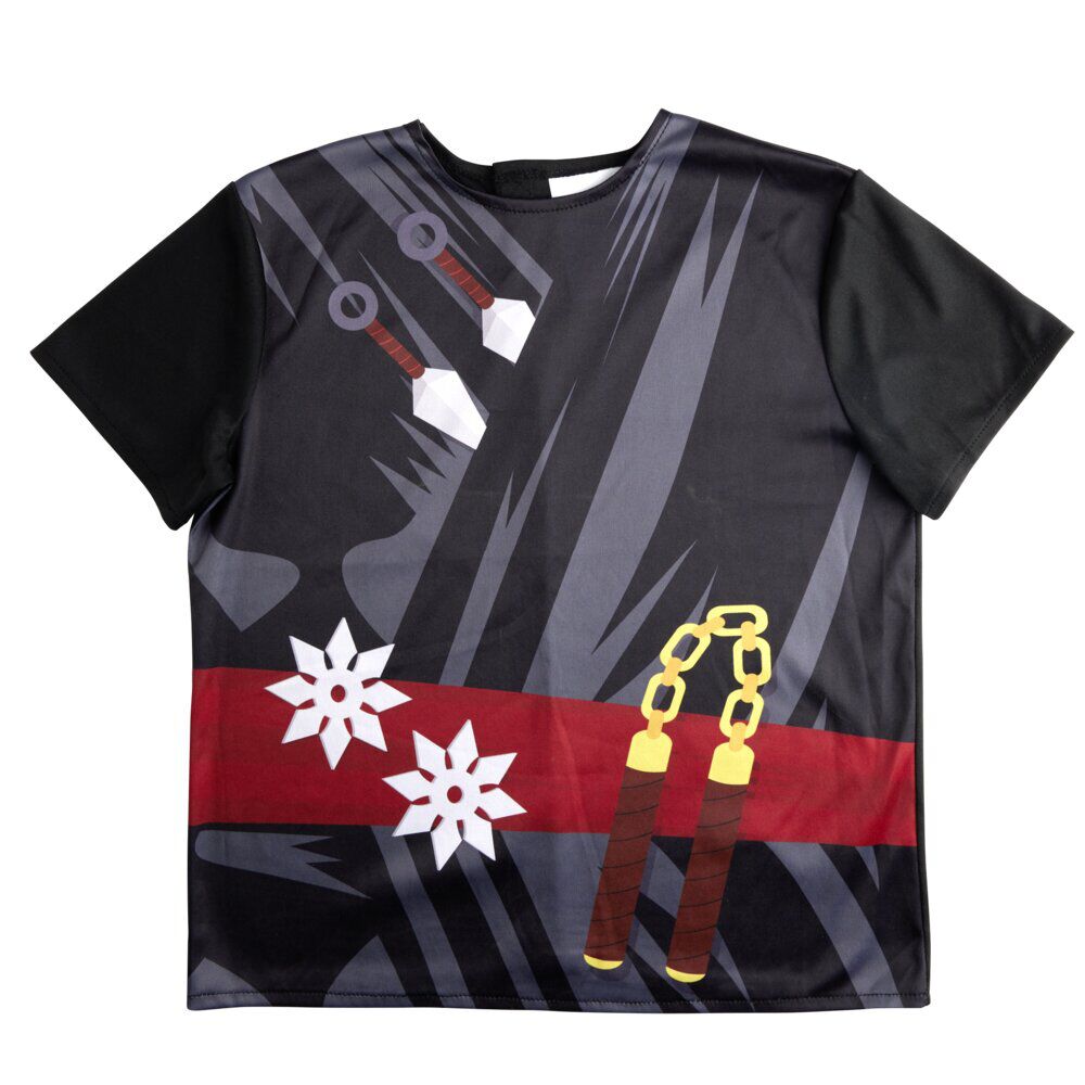 Déguisement enfant ninja avec t-shirt noir (4/6ans ou 7/10)