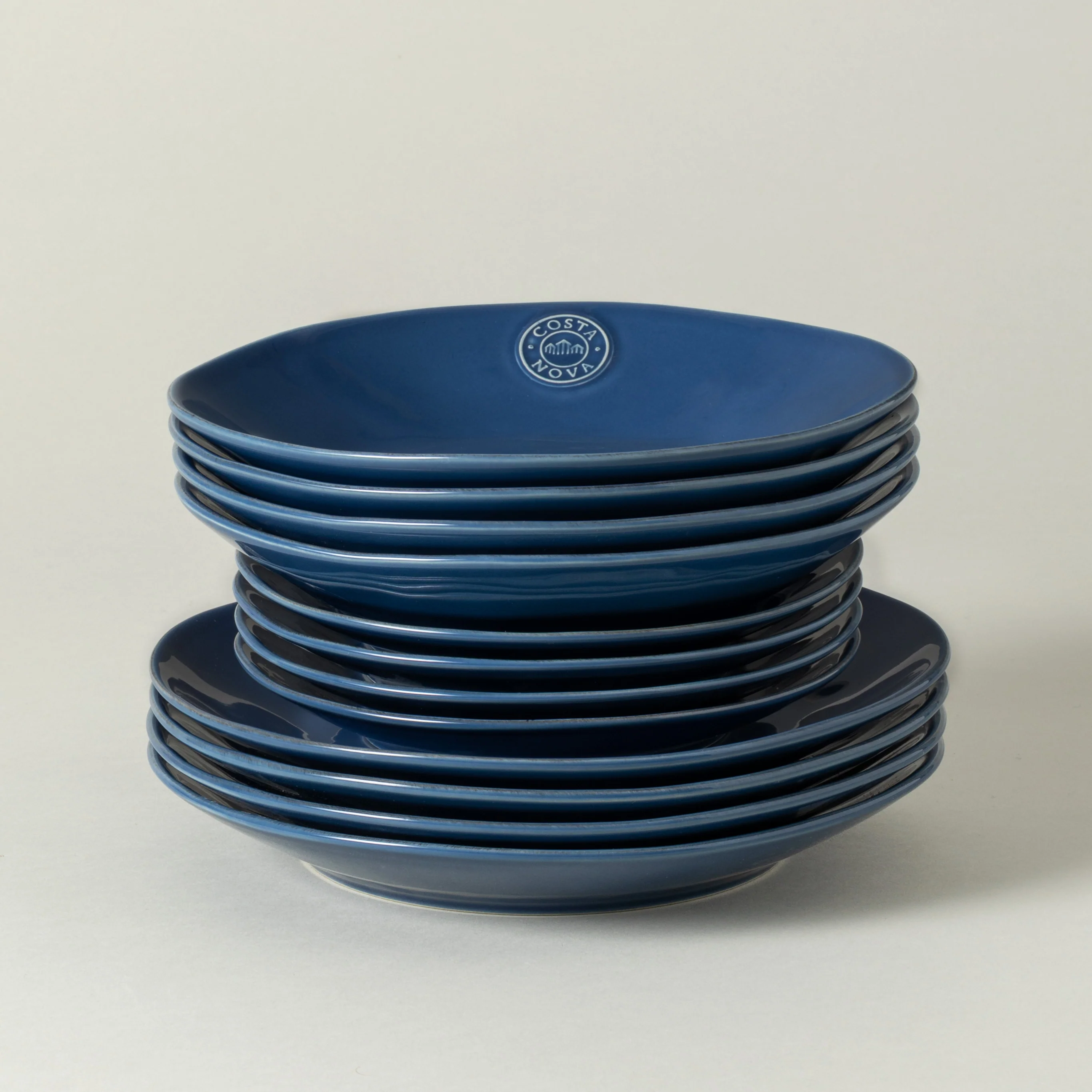 12-Piece Dinnerware Set with Soup/Pasta Plate Nova