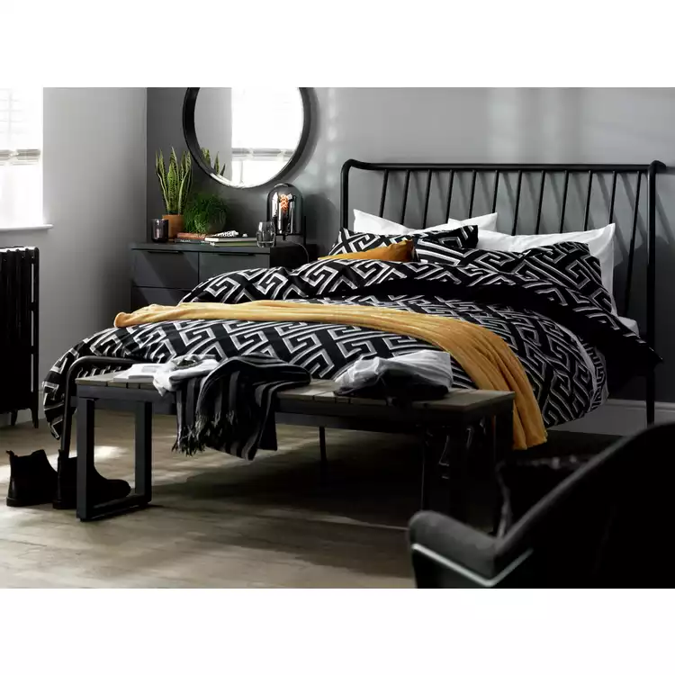 Habitat Kanso Double Metal Bed Frame - Black