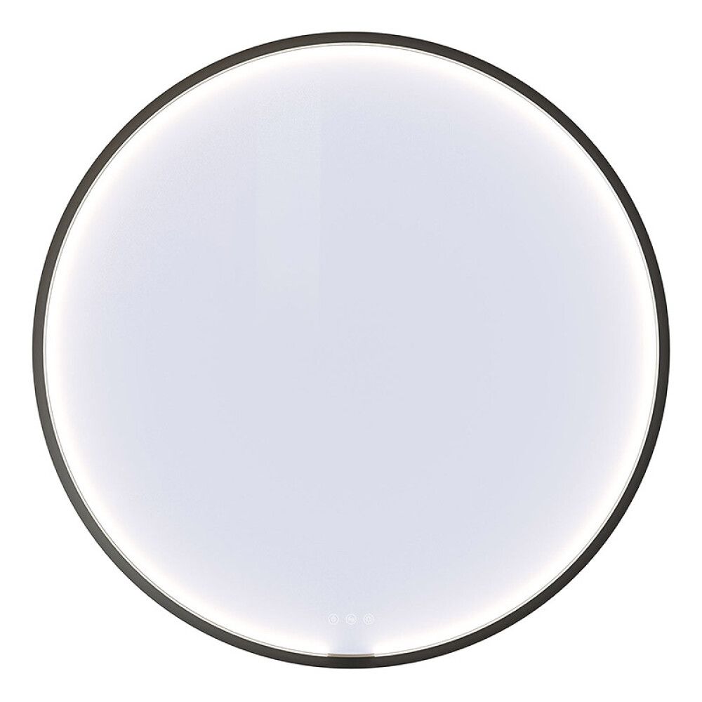 SPEIL SCANBAD MOON MED BELYSNING SVART 90CM