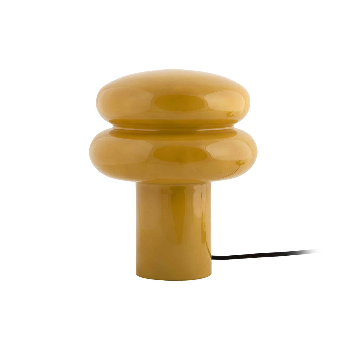 Leitmotiv tafellamp Incesante Double Ring - Paddenstoellamp - geel - Ø20cm
