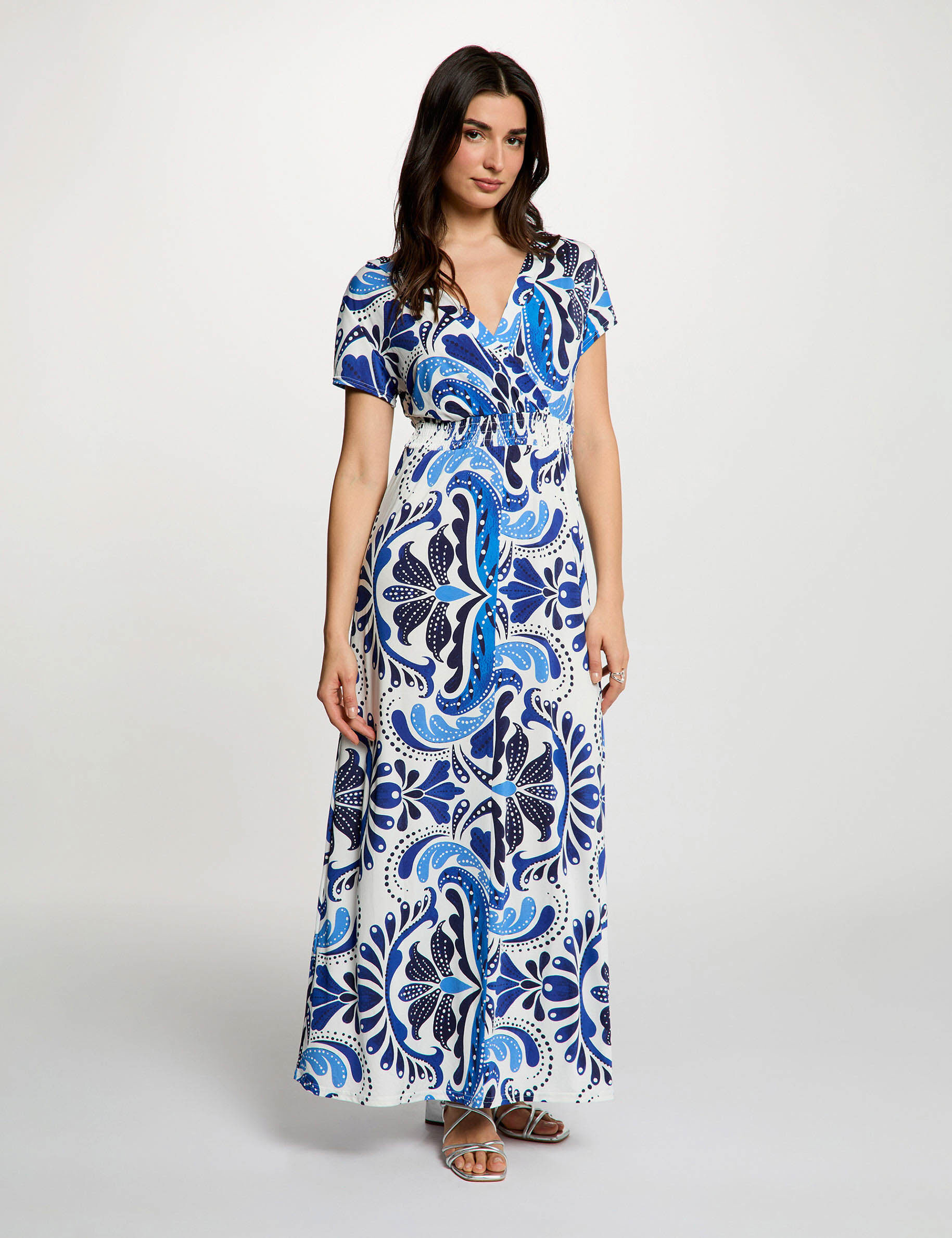 Flowy Long Dress Multicolor Women