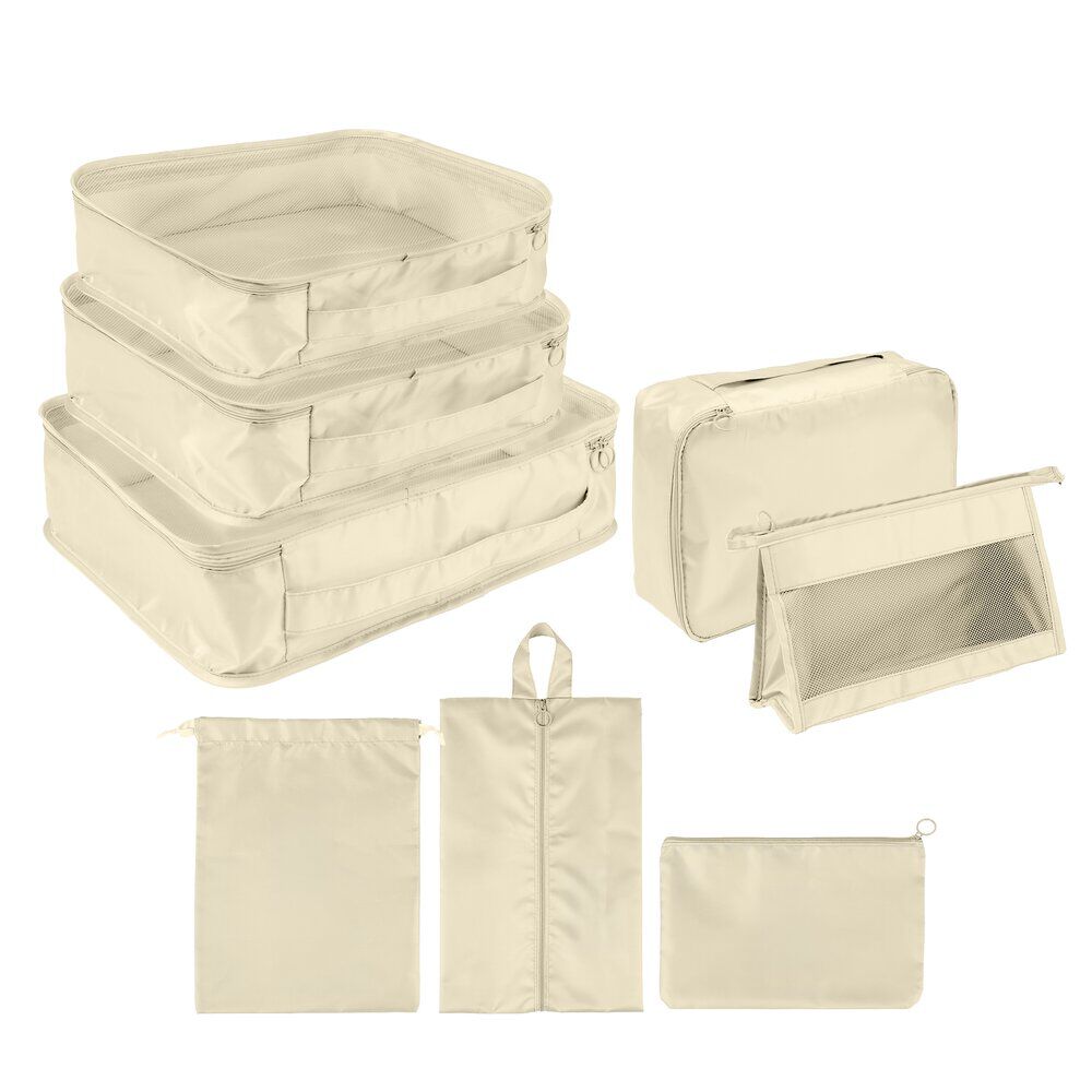Organisateur de valise x8 (2 modèles bleu ou beige)