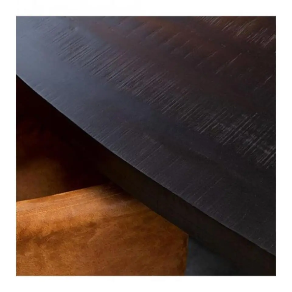 Furndea Eettafel Morada industrieel ovaal mangohout zwart 180x90x76cm