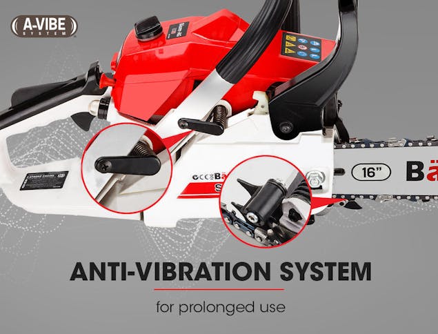 NNEMB 38CC Petrol Commercial Chainsaw 16 Bar E-Start 3.2HP Pruning Chain Saw