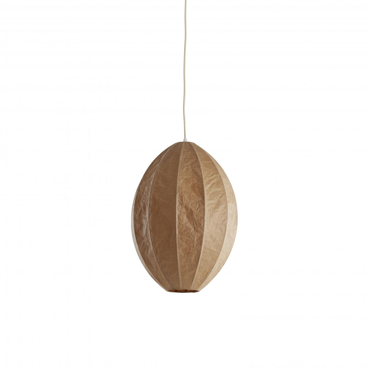 Light & Living - Milatos hanglamp Ø28,5x38 cm - kraftpapier bruin