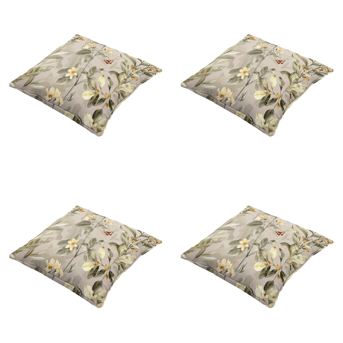 Madison sierkussen Elisa - multikleur - 50x50x10cm - set van 4