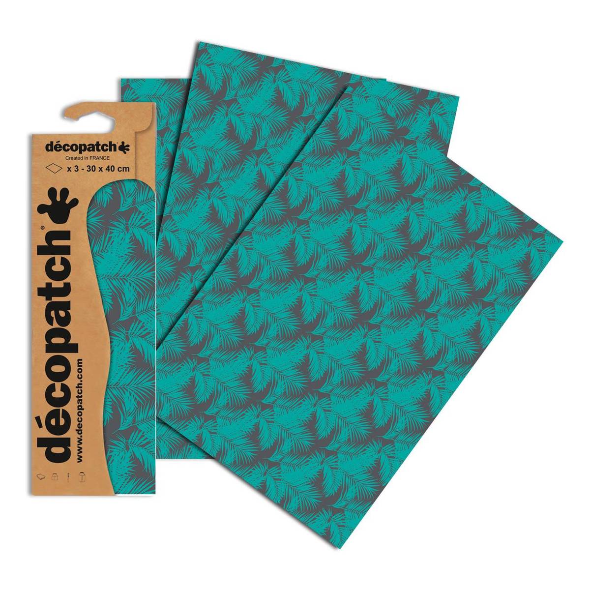 Decopatch Tropical Palm Paper 3 Sheets