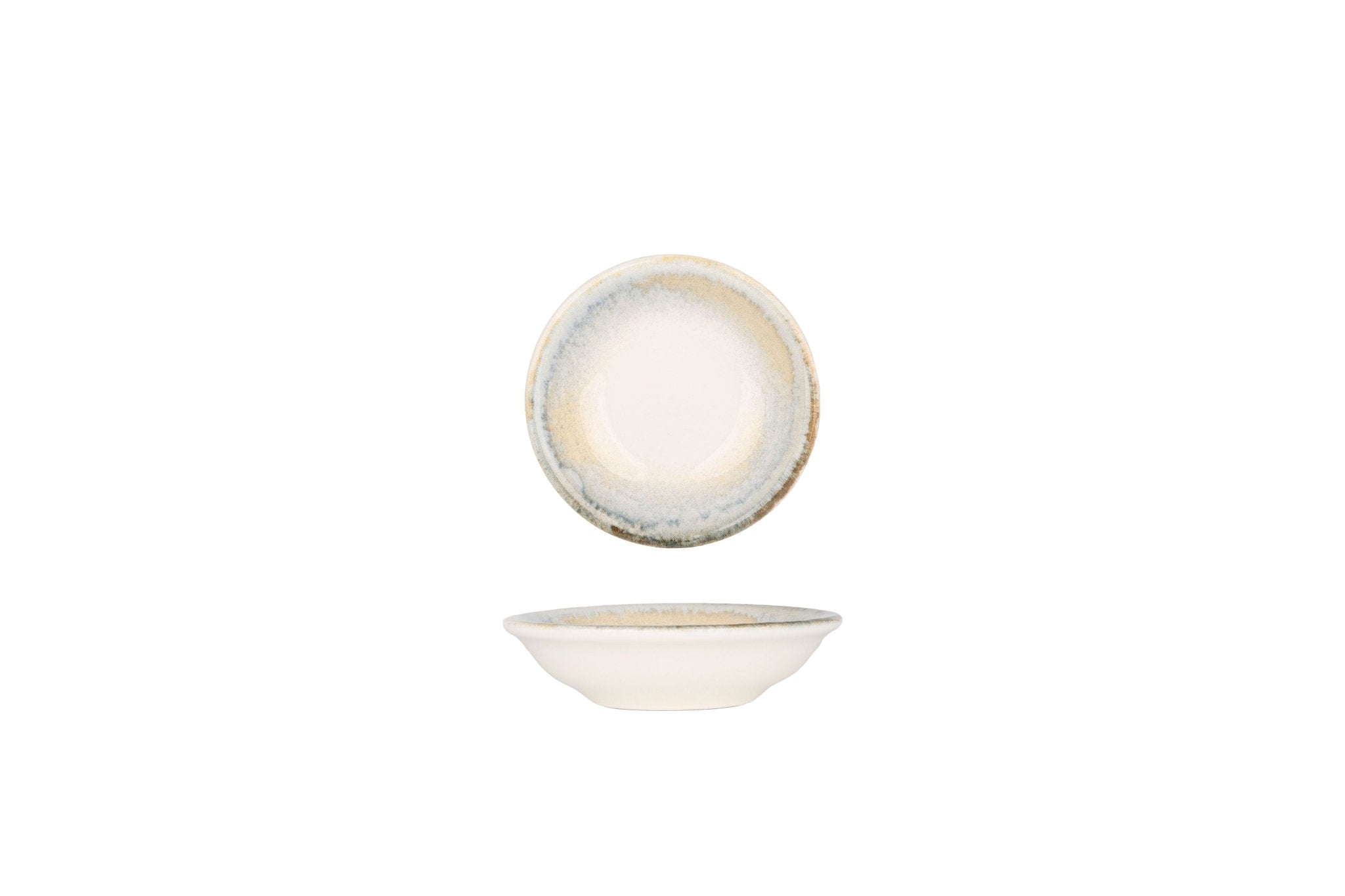 Bonna Serveerschaal - Knidos - Porselein - 9 cm (50cc) - set van 2