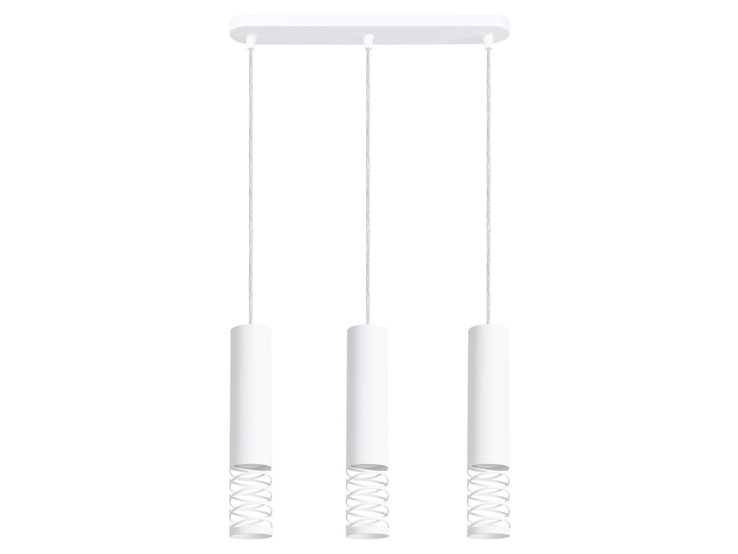Lampa wisząca Lami 3-punktowa stalowa biała
