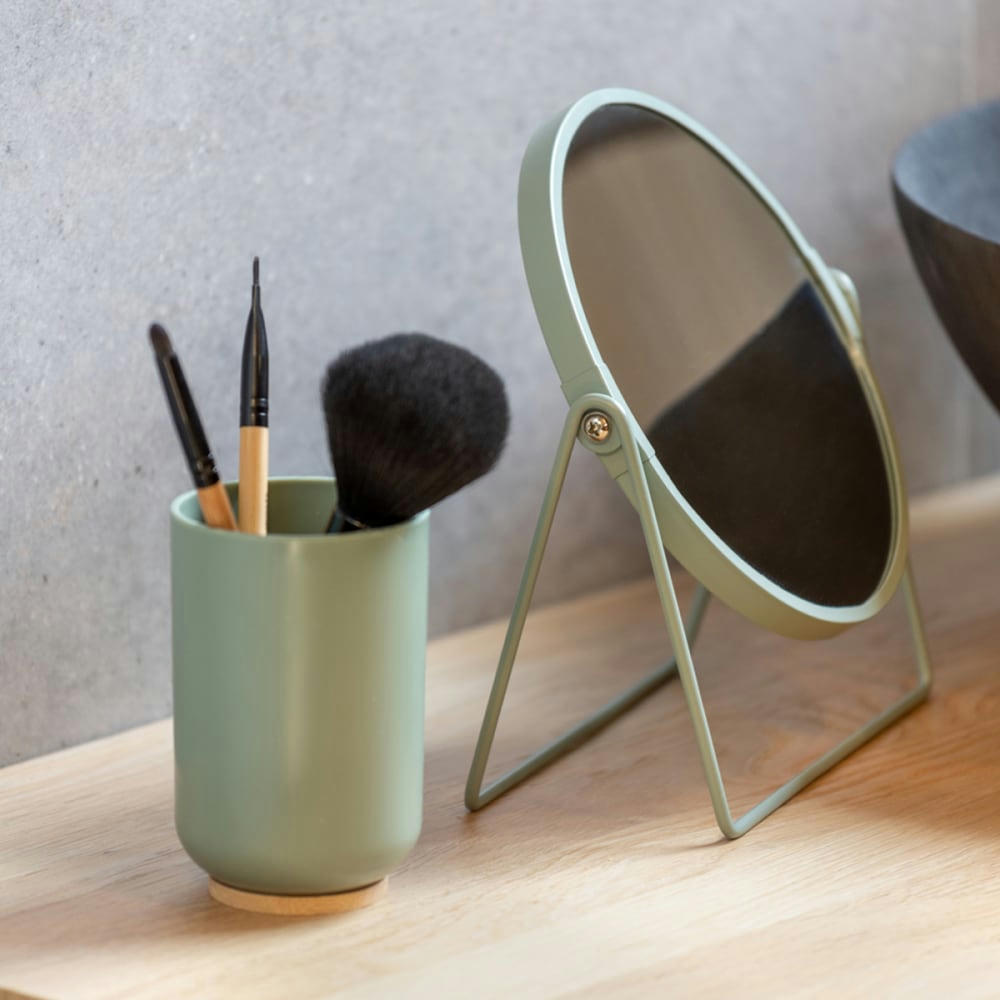 - Miroir de salle de bain vert diam 19cm