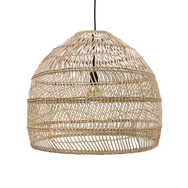 HKLIVING hanglamp – rotan naturel – middel