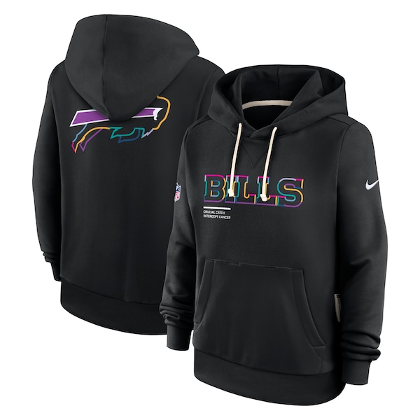 Buffalo Bills Nike Women's 2025 NFL Crucial Catch Sideline Standard Issue Dri-FIT Hoodie - Black
