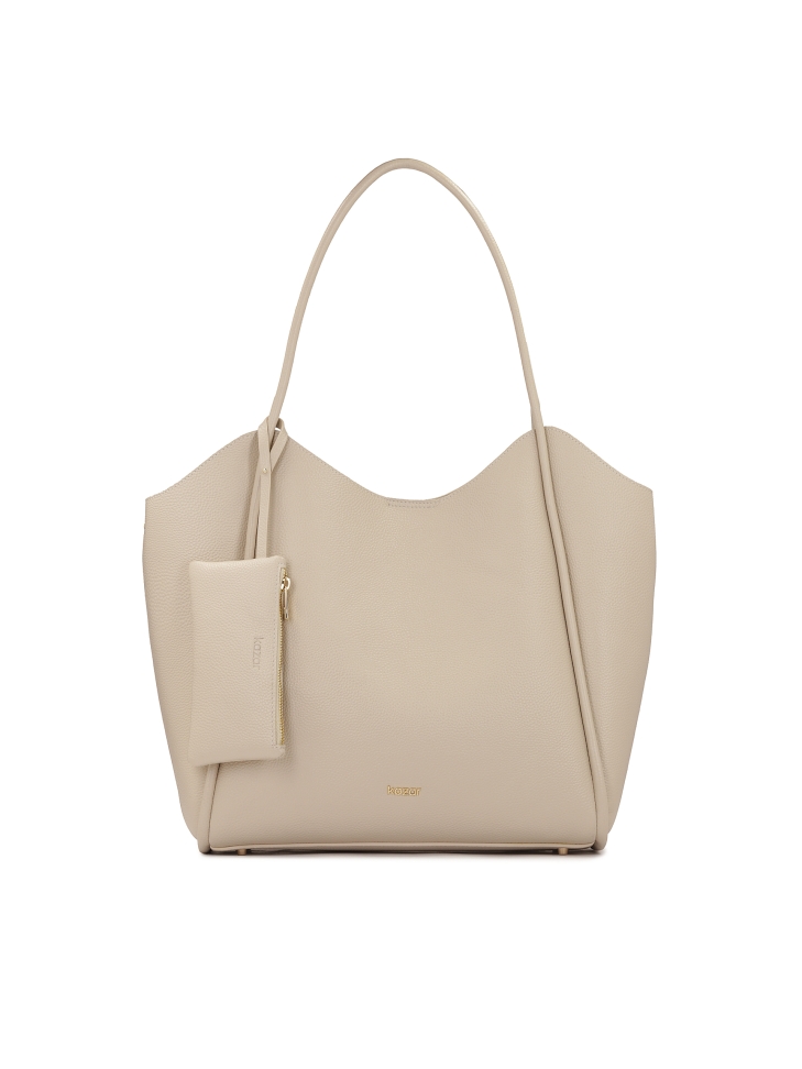 Leather shoulder bag