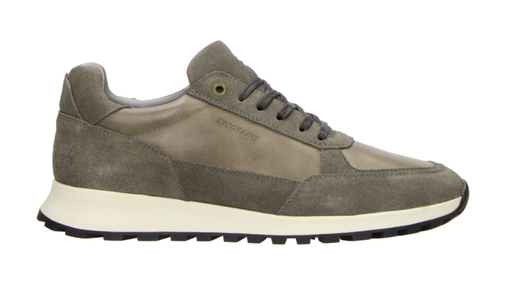 LEDER SNEAKER GRAU