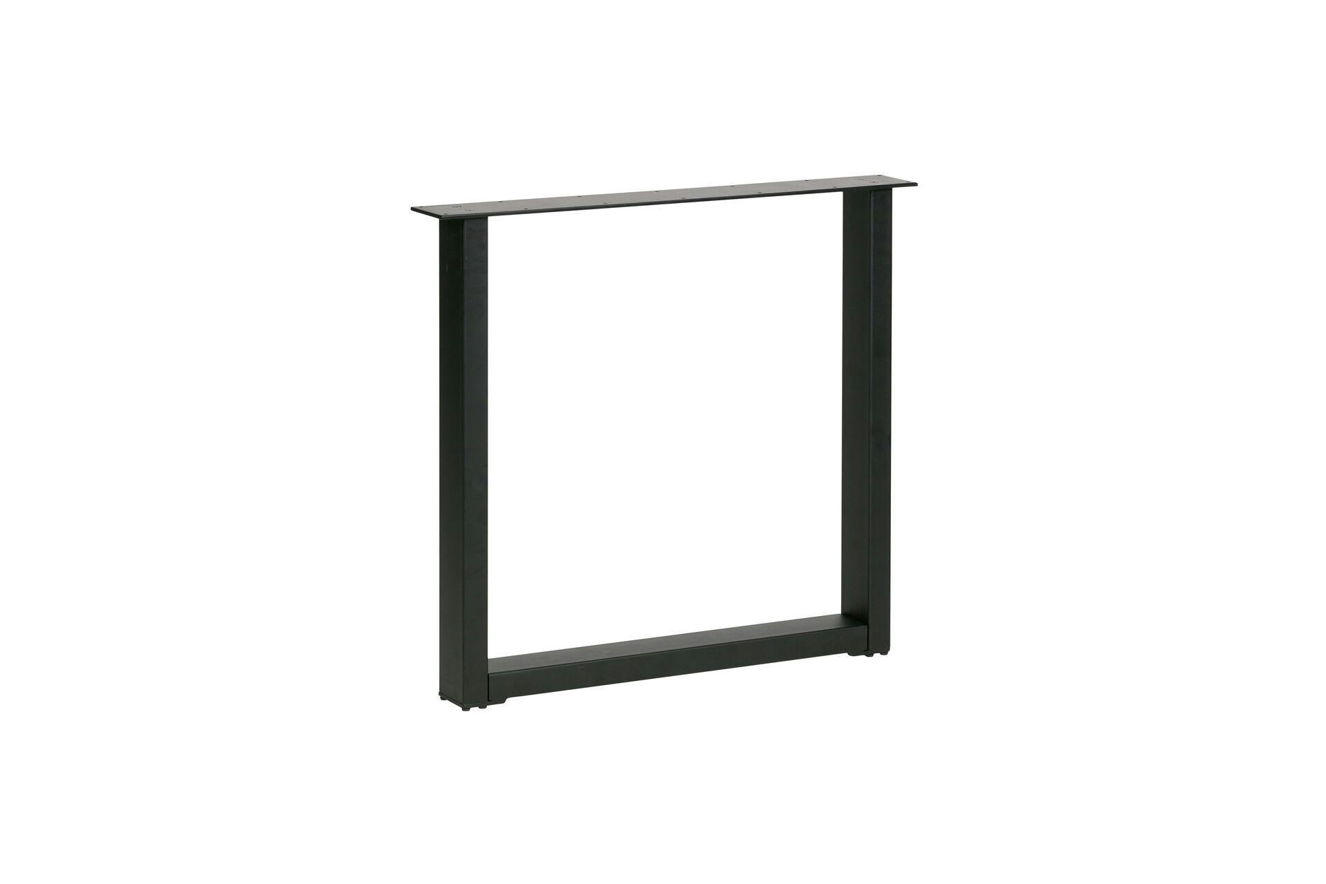 TABLO - Pietement en forme de U 72x79x10 en métal noir