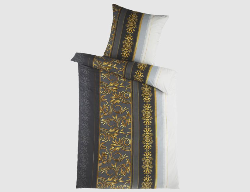 Bettwäsche Alida Schwarz, Gold
