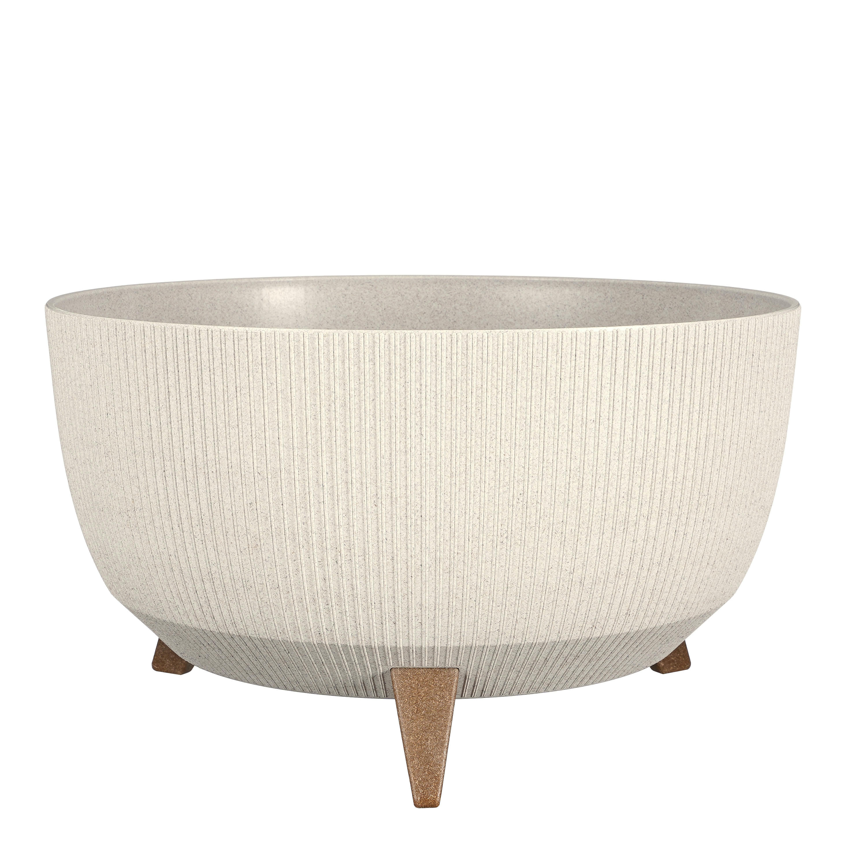 DOPPIO - Cache-pot avec pieds blanc cassé D47