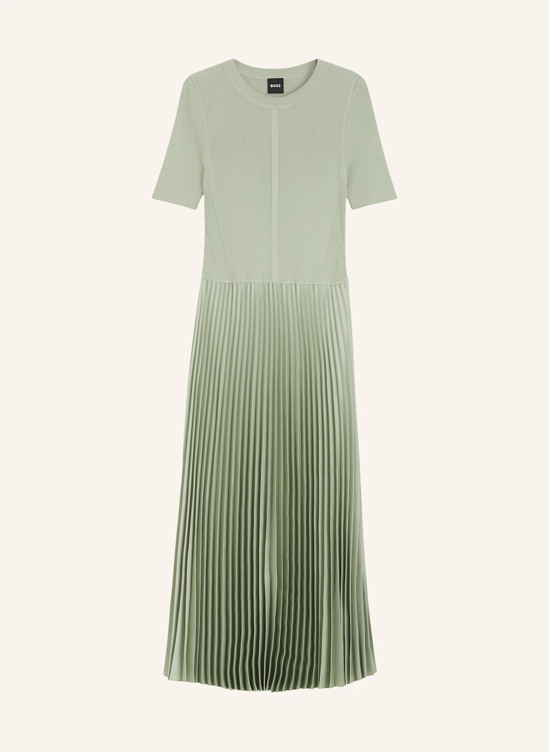 BOSS Kleid FADRIDI im Materialmix mit Plissees