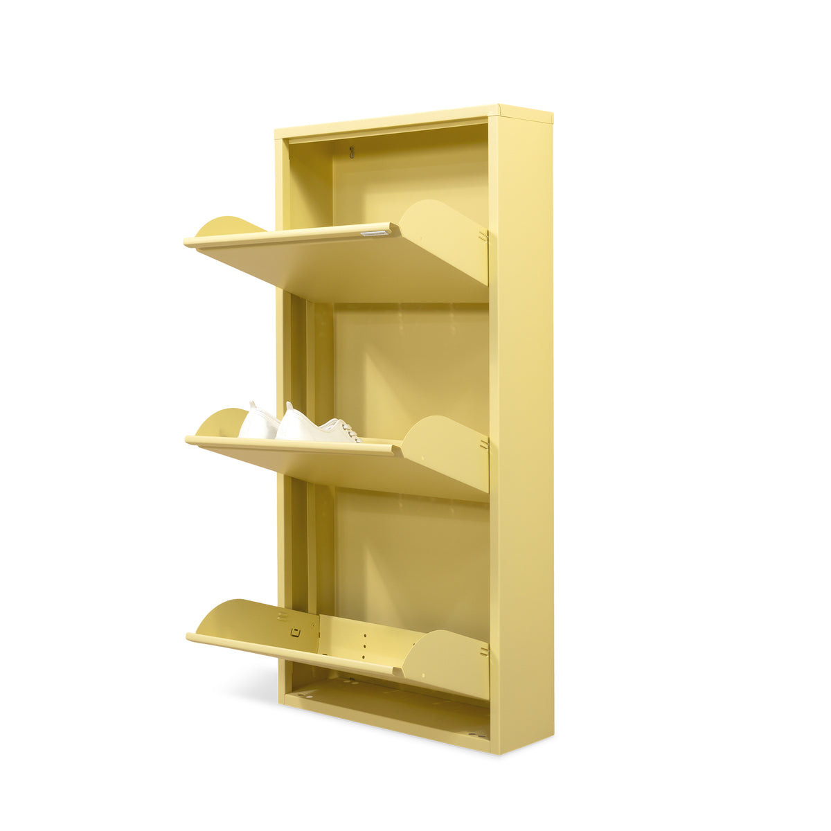 Spinder Design schoenenkast Billy 3 - Butter Yellow - 6 paar schoenen