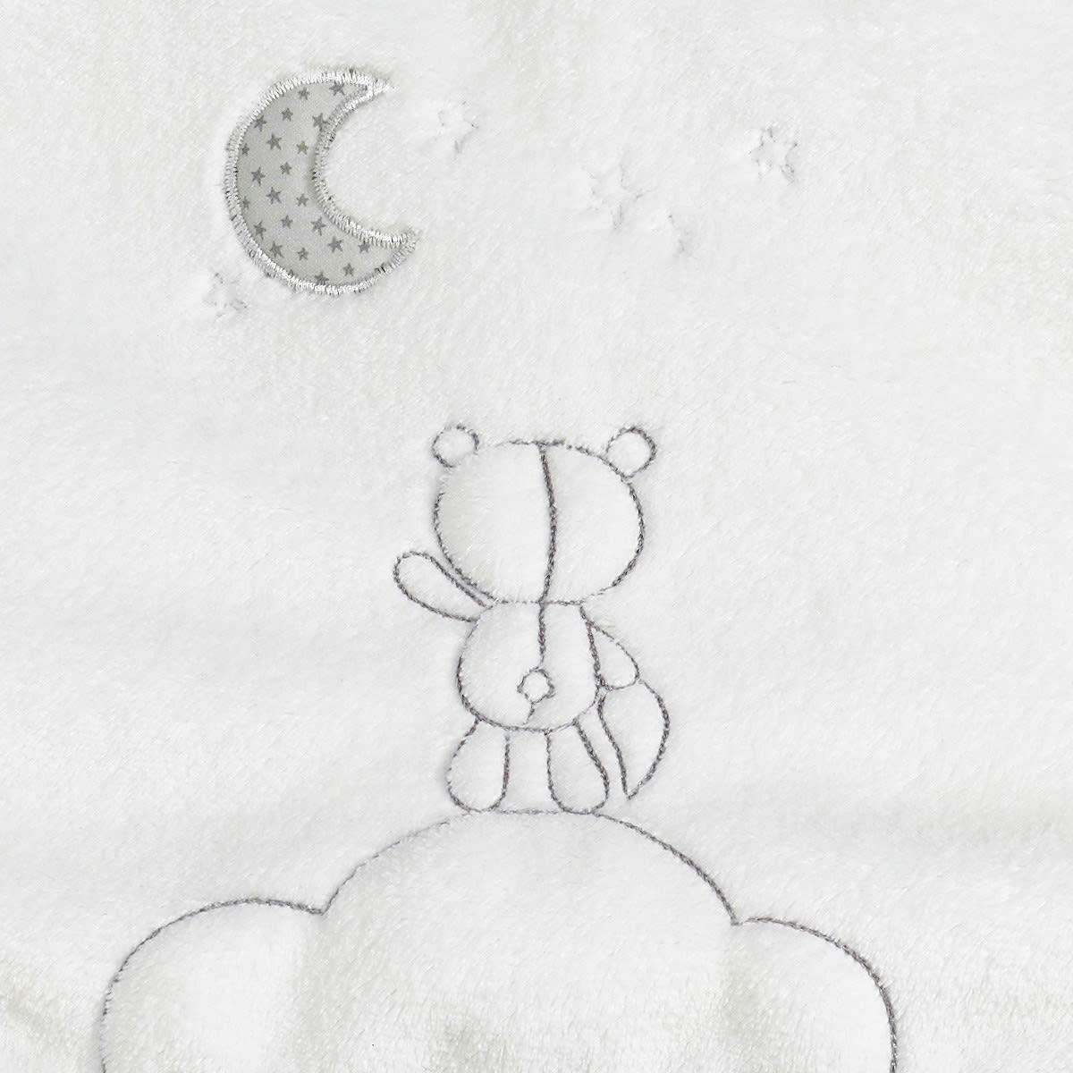 CELESTE - Couverture bébé en polyester blanc