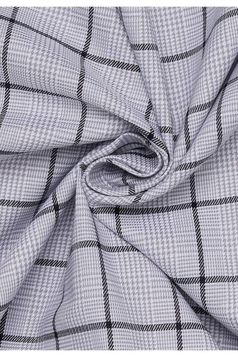 ETERNA Comfort Fit Hemd grau, Kariert