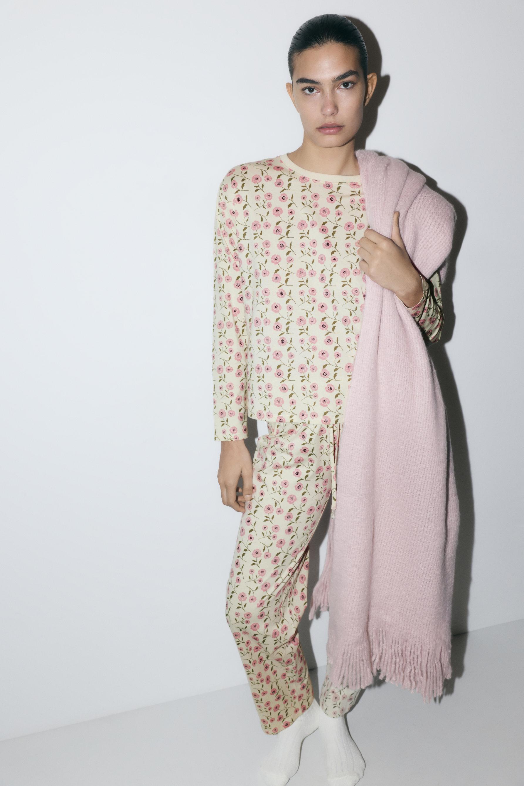 Pijama largo estampado
