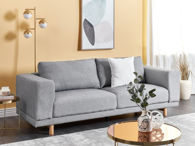Sofa kanapa tapicerowana 3-osobowa szara