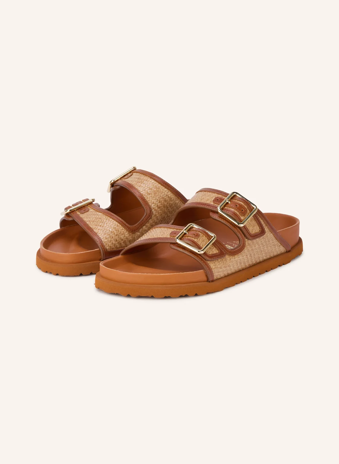1774 BIRKENSTOCK Pantoletten ARIZONA FRAMED RAFFIA