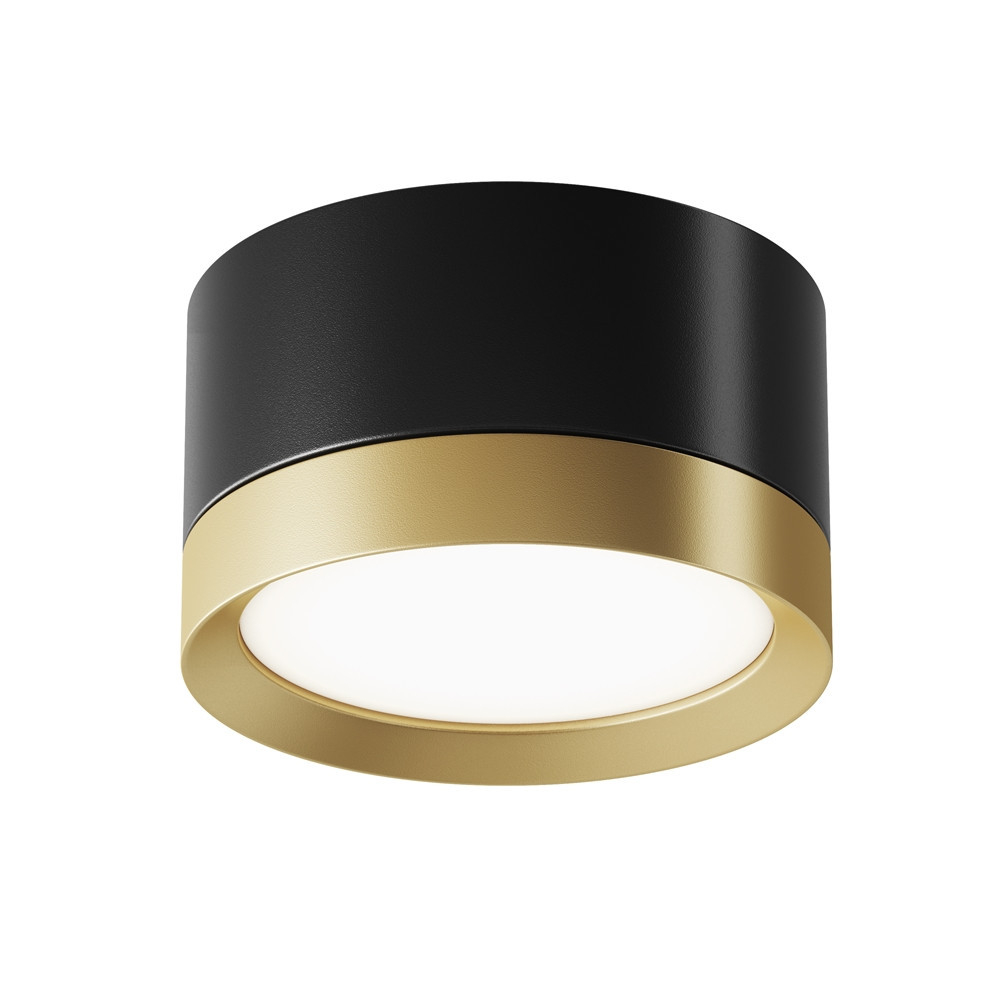 Spot reflektor okrągły czarno-złoty HOOP 1xGX53x15W IP20 Maytoni
