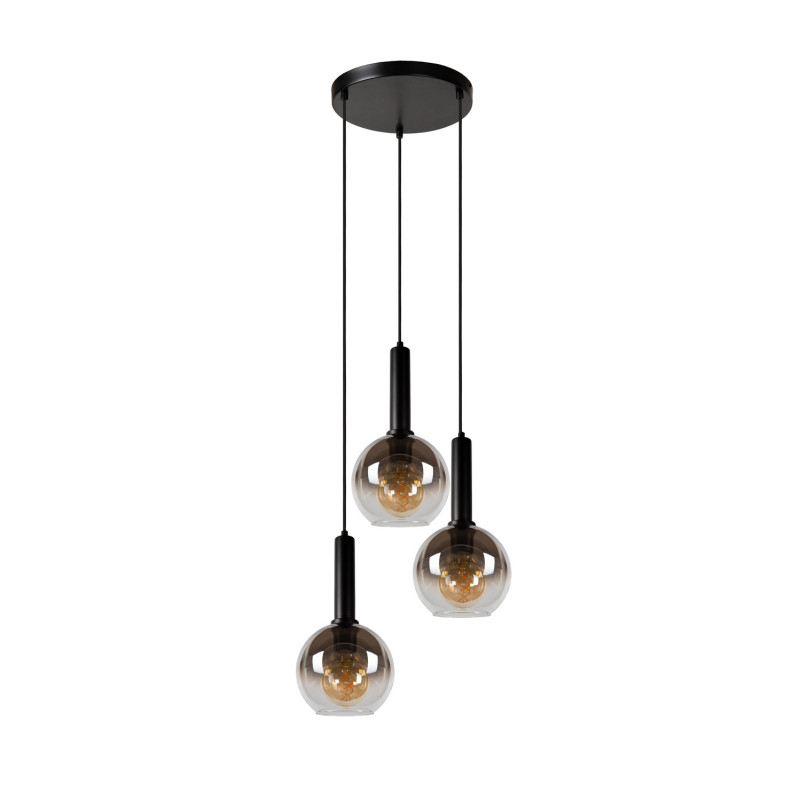 Suspension Marius fumée Ø 48,5 cm E27 3 x 40 W LUCIDE