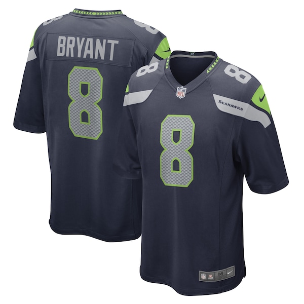 Coby Bryant Seattle Seahawks Nike Game Player Jersey - College Navy/Neon Green