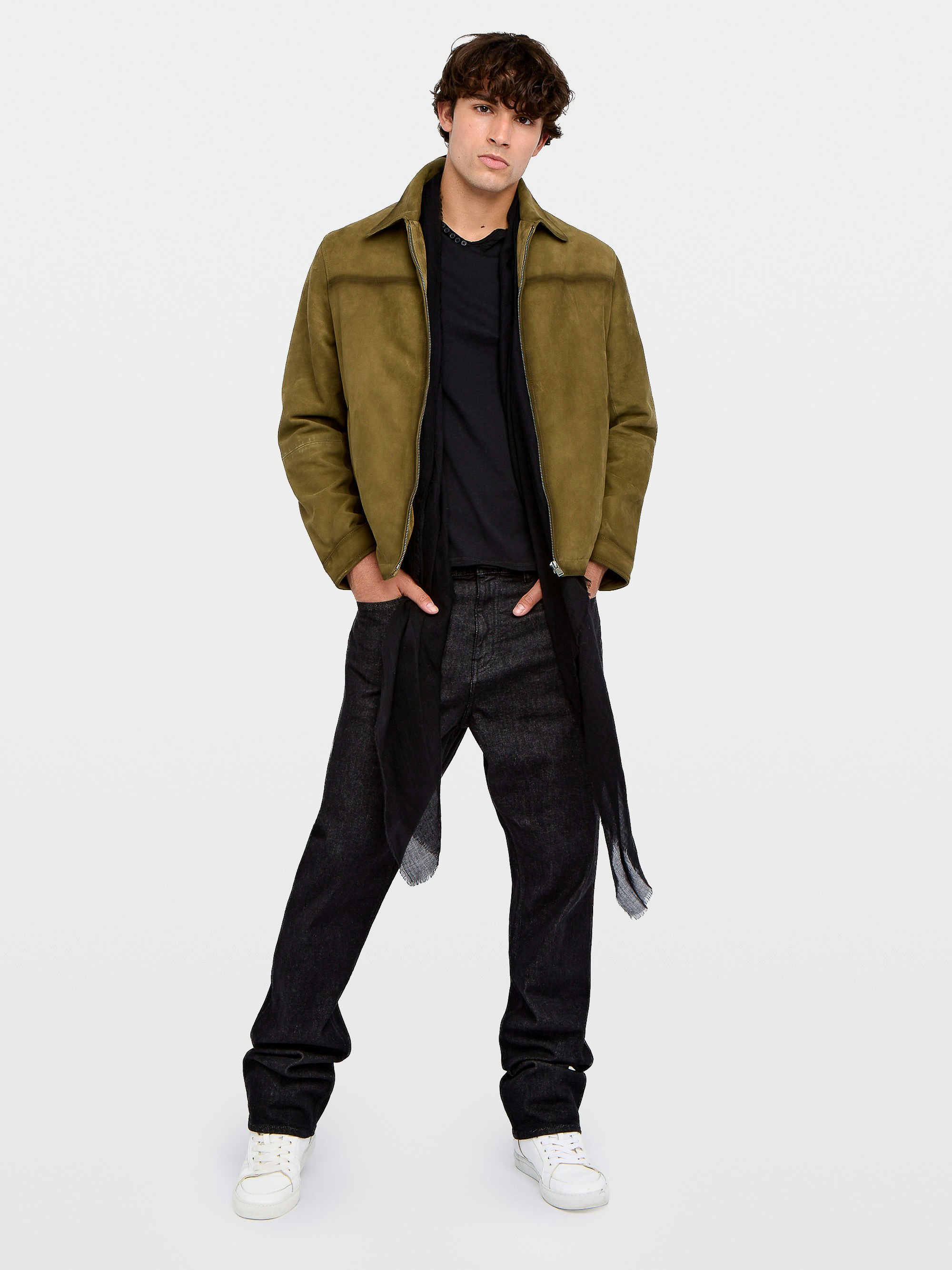 Blouson Loumy Cuir Suede