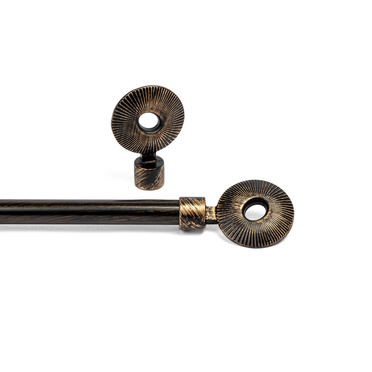 Kit extensível extremidade ETNIKA preto e dourado 120-210cm