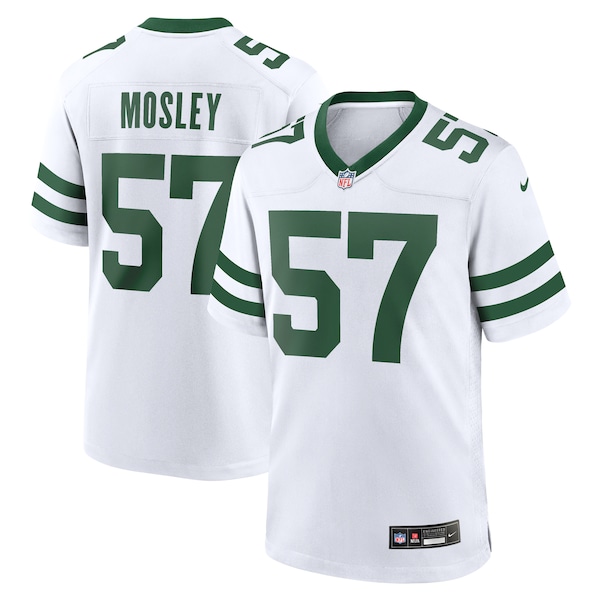 C.J. Mosley New York Jets Nike Legacy Player Game Jersey - White/Kelly Green
