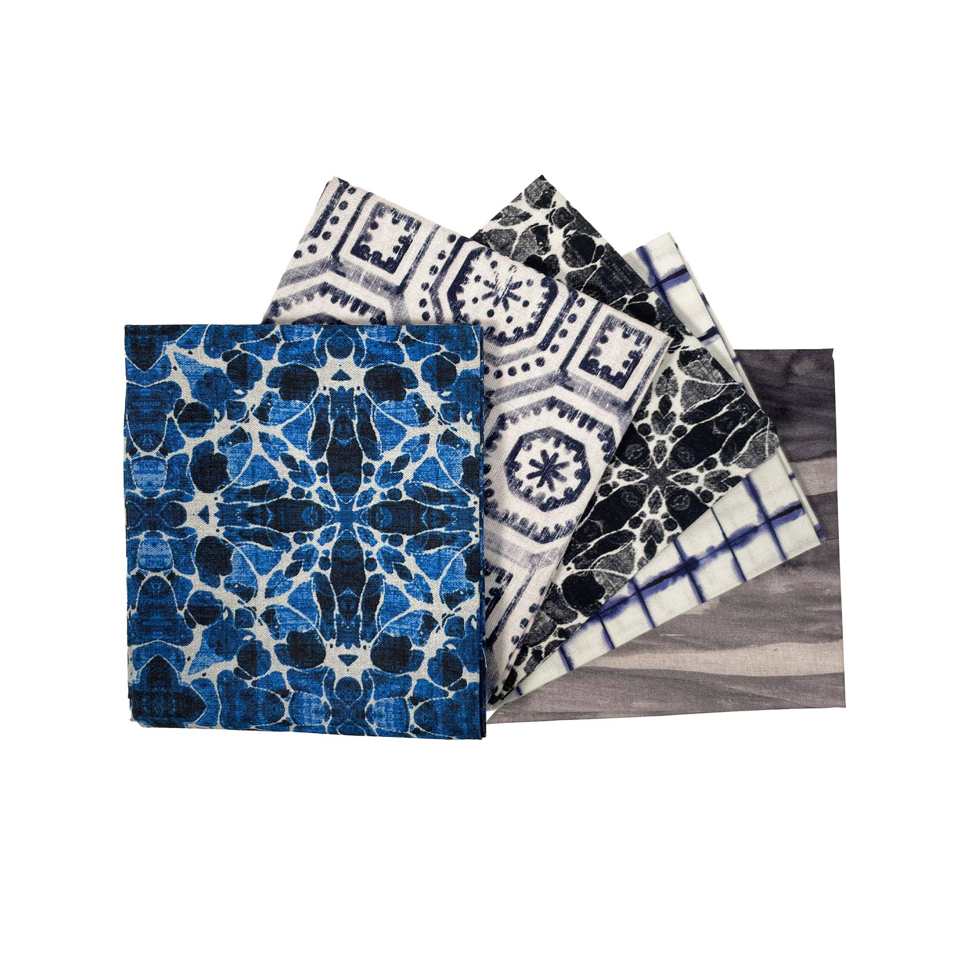 Wavy Shape Cotton Fat Quarters 5 Pack